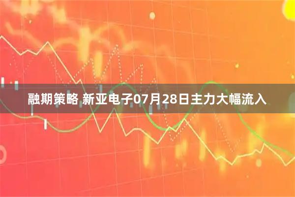 融期策略 新亚电子07月28日主力大幅流入